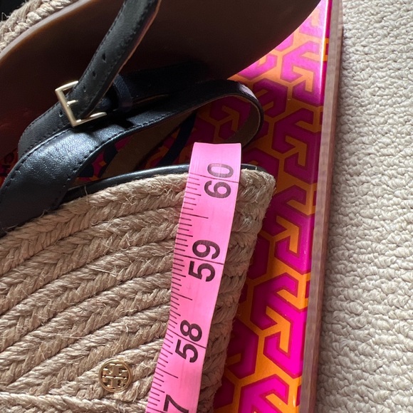 Tory Burch Landon Wedge Espadrille Nappa Leather - Picture 8 of 9